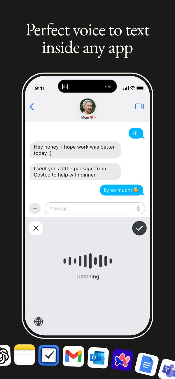 Wispr Flow: AI Voice Keyboard Resimleri