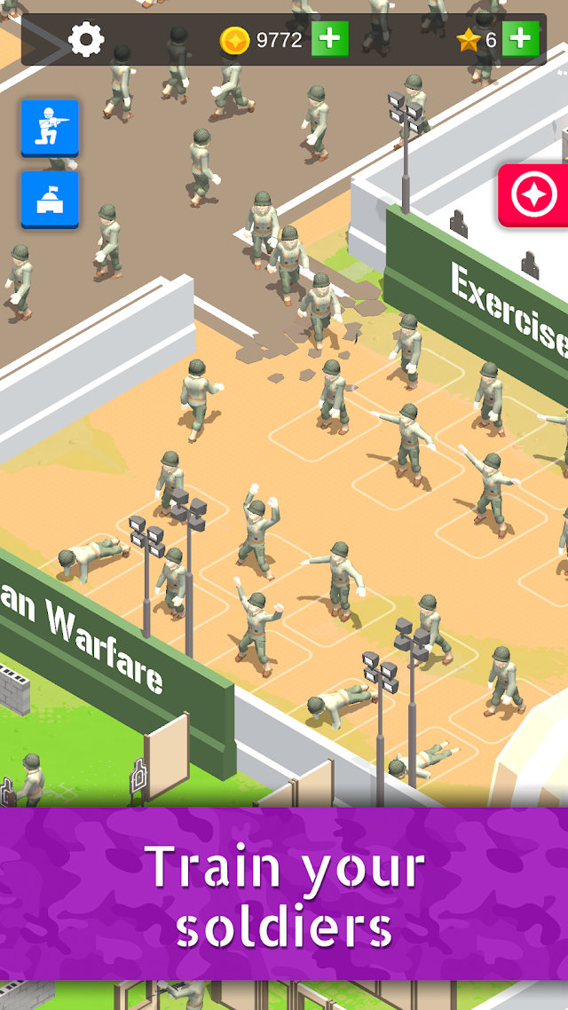 Idle Army Base: Tycoon Game Resimleri