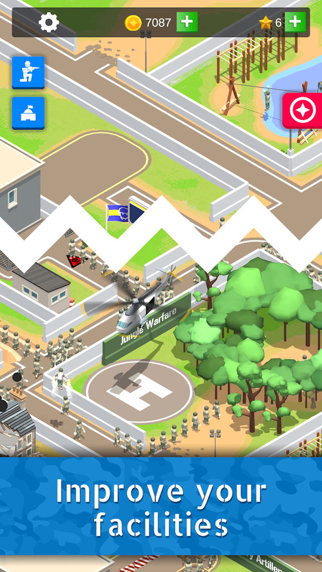 Idle Army Base: Tycoon Game Resimleri