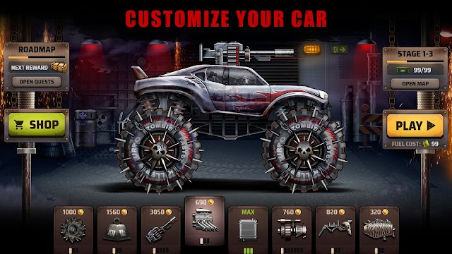 Zombie Hill Racing: Earn Climb Resimleri