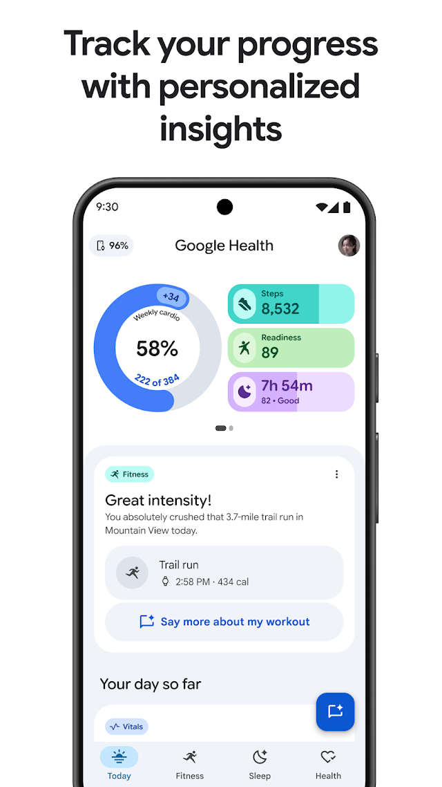 Google Health (Fitbit) Resimleri