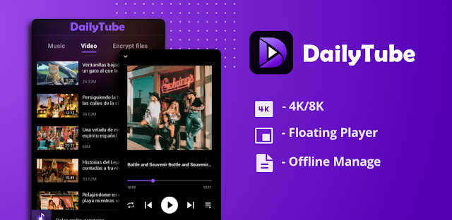 DailyTube - Media Player Resimleri