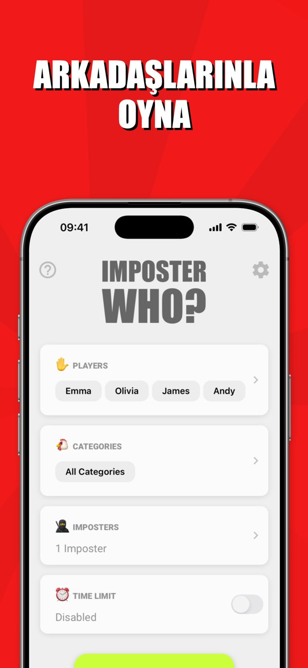 Imposter Who? - Kelime Oyunu Resimleri