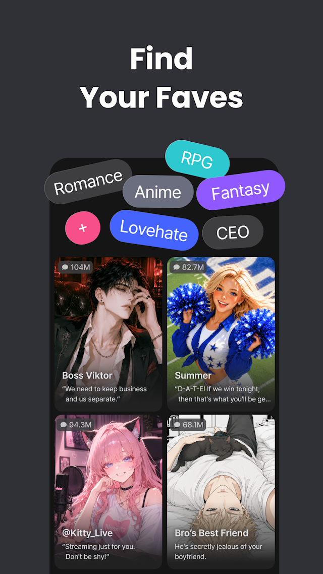 zeta: AI Chat, Story, Play Resimleri