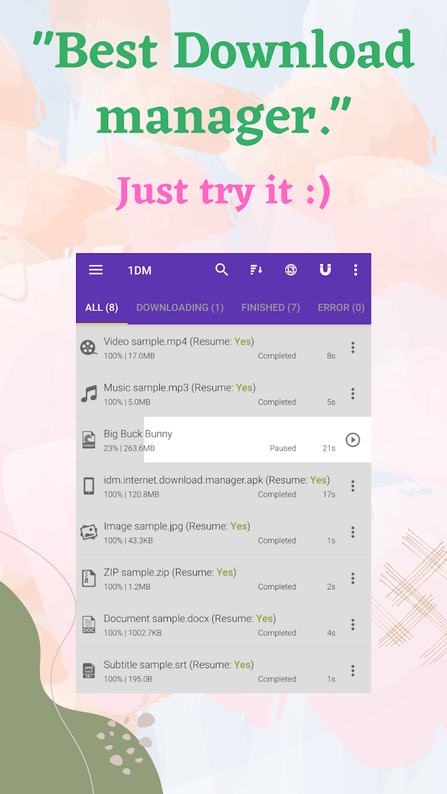 1DM: Browser & Video Download Resimleri