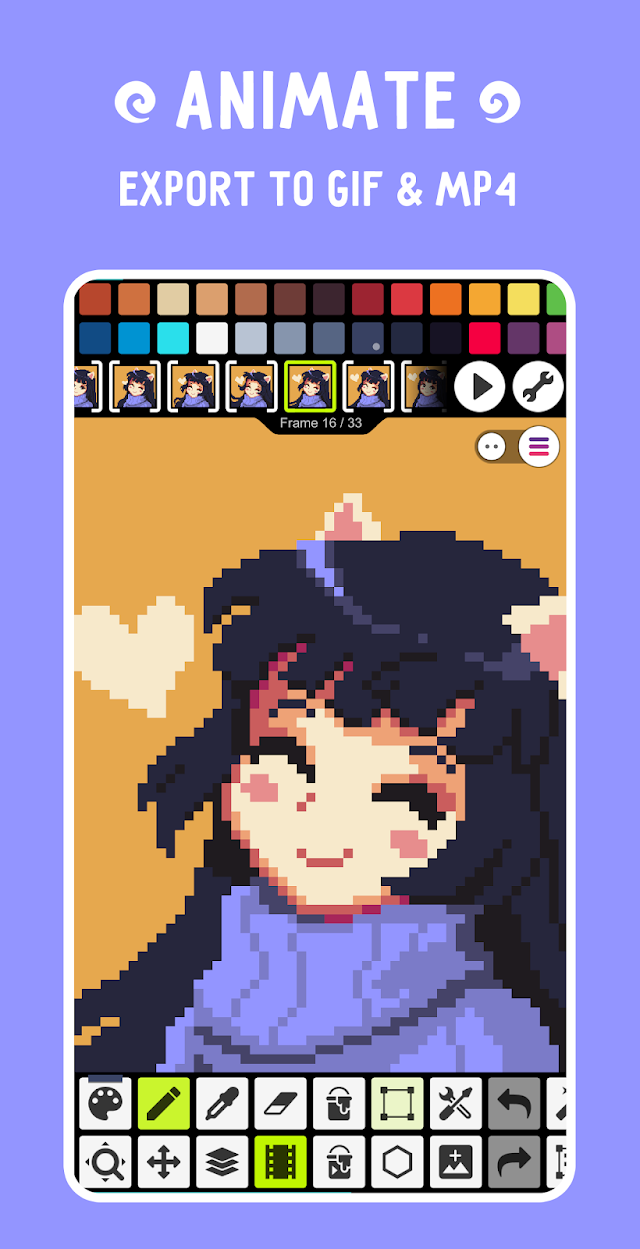 Pixel Studio: pixel art editor Resimleri