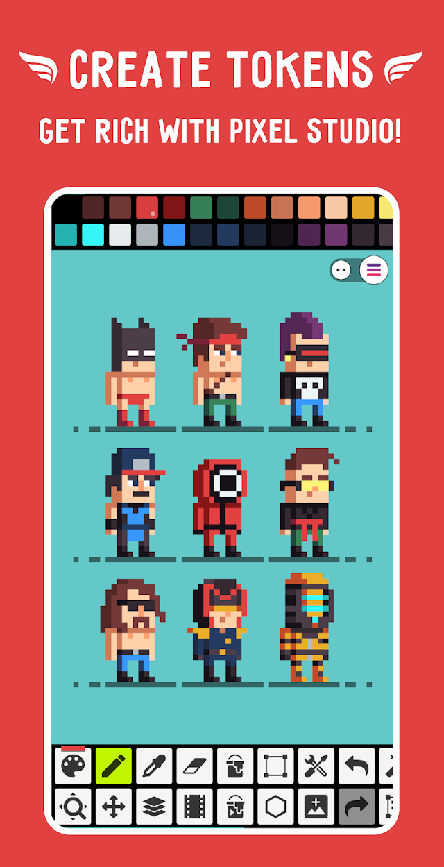 Pixel Studio: pixel art editor Resimleri