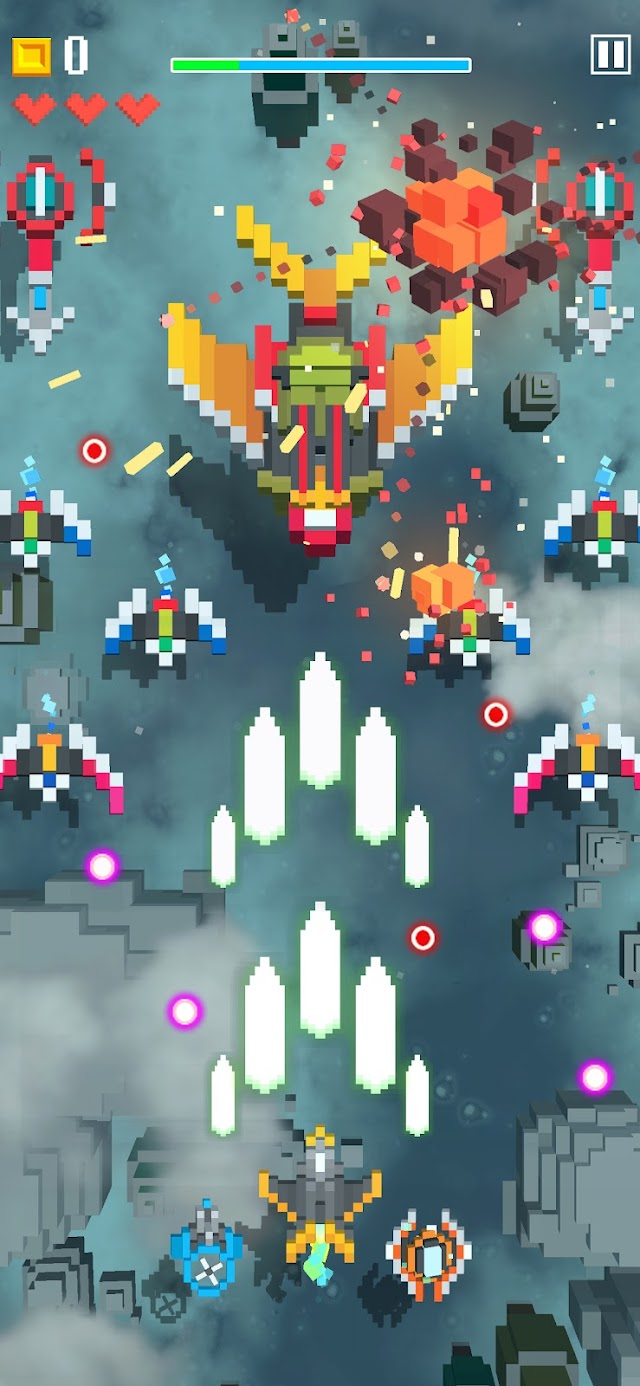 Sky Wings: Pixel Fighter 3D Resimleri