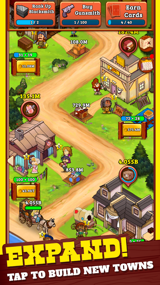 Idle Frontier: Tap Town Tycoon Resimleri
