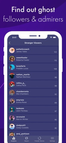 Reports+ Insta Takipçi Analiz Resimleri