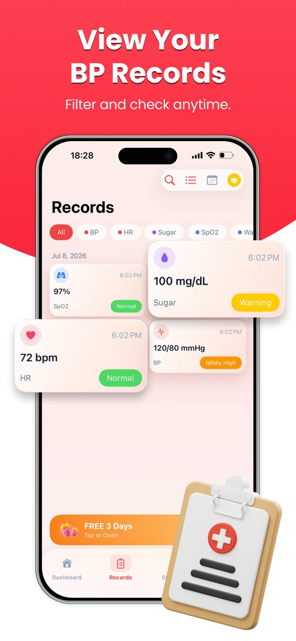Health Monitor: BP & Glucose Resimleri