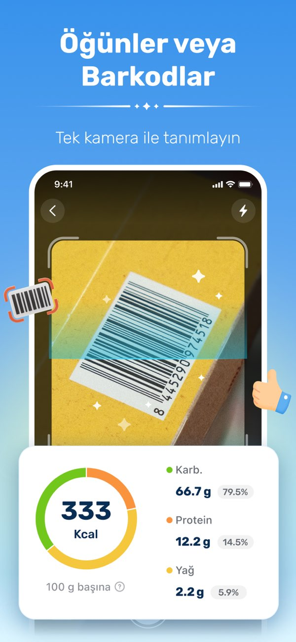 WiseMeal: AI Kalori Sayacı Resimleri