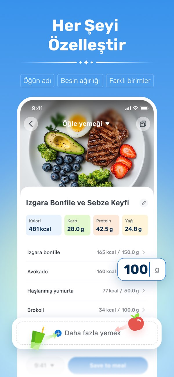 WiseMeal: AI Kalori Sayacı Resimleri