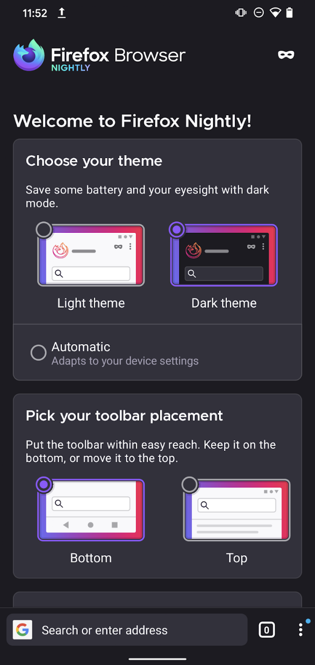 Firefox Nightly for Developers Resimleri