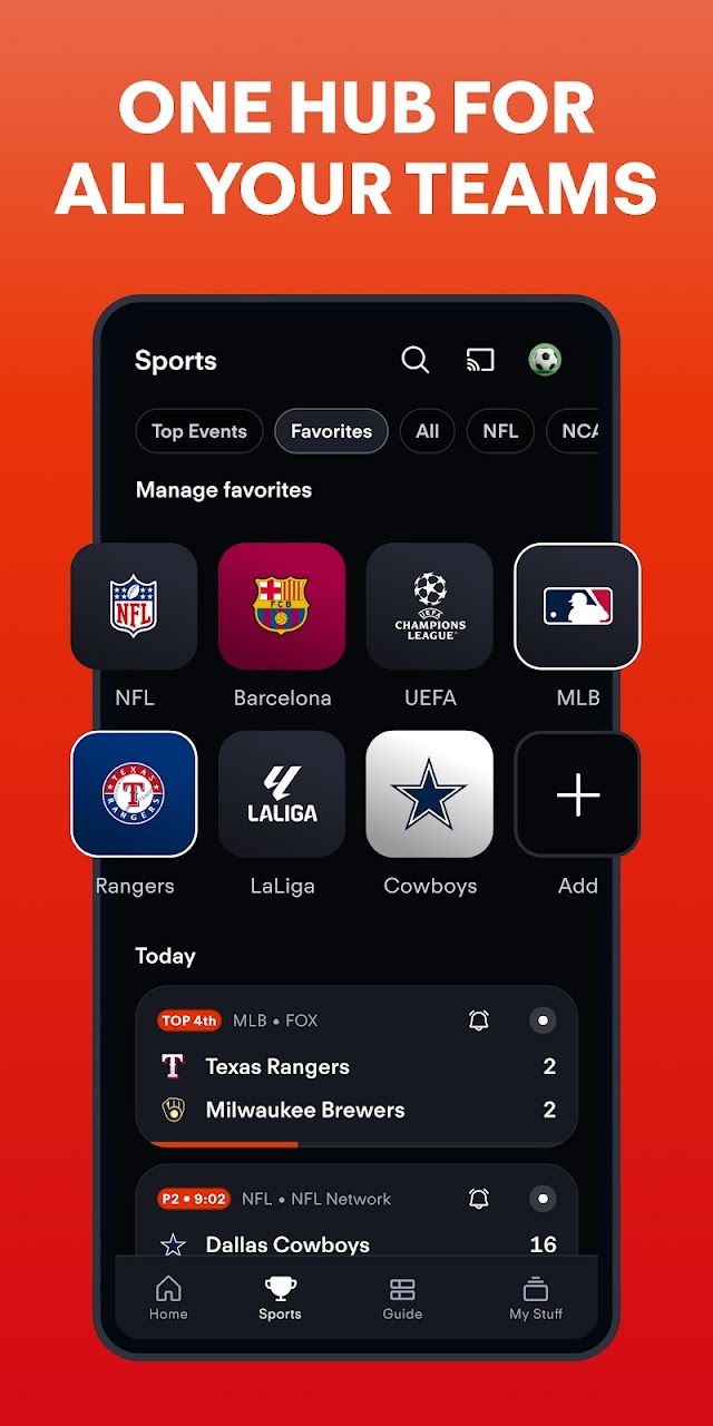 Fubo: Watch Live TV & Sports Resimleri