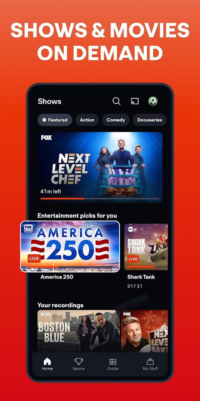 Fubo: Watch Live TV & Sports Resimleri