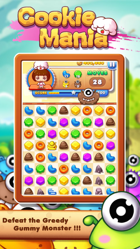 Cookie Mania - Match-3 Sweet G Resimleri