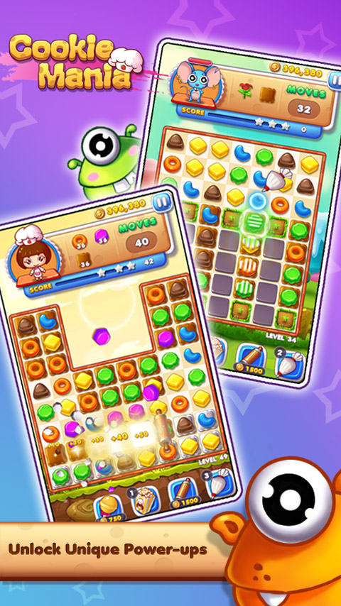 Cookie Mania - Match-3 Sweet G Resimleri