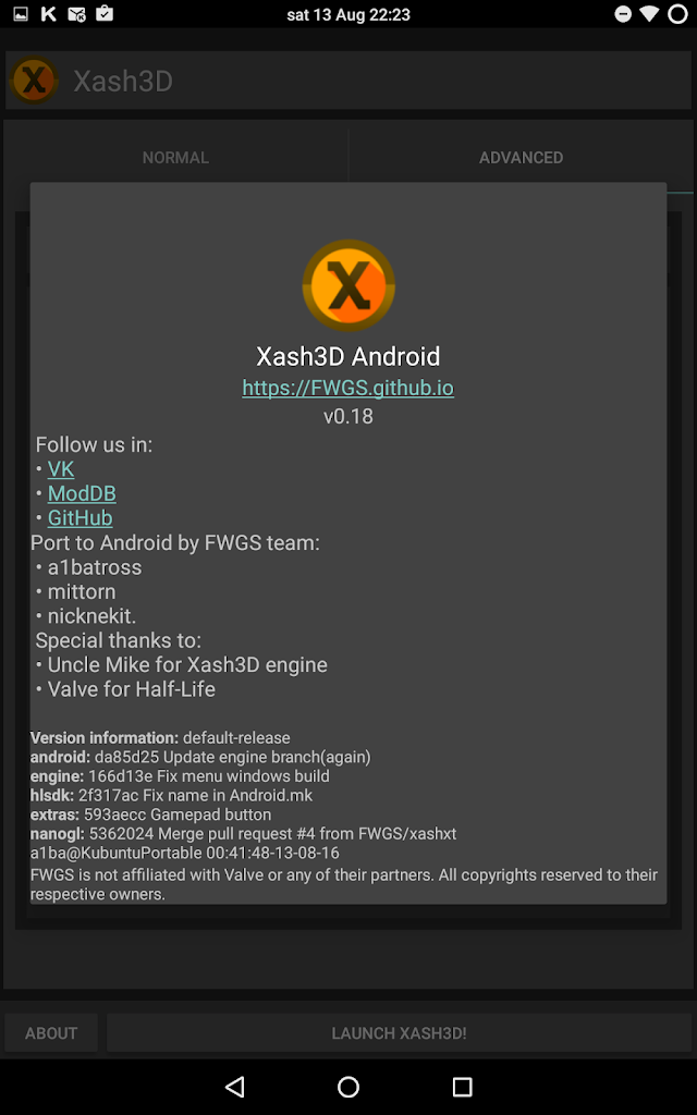 Xash3D FWGS (Old Engine) Resimleri