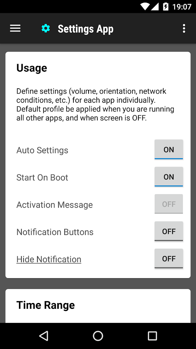 Ayarlar App Resimleri