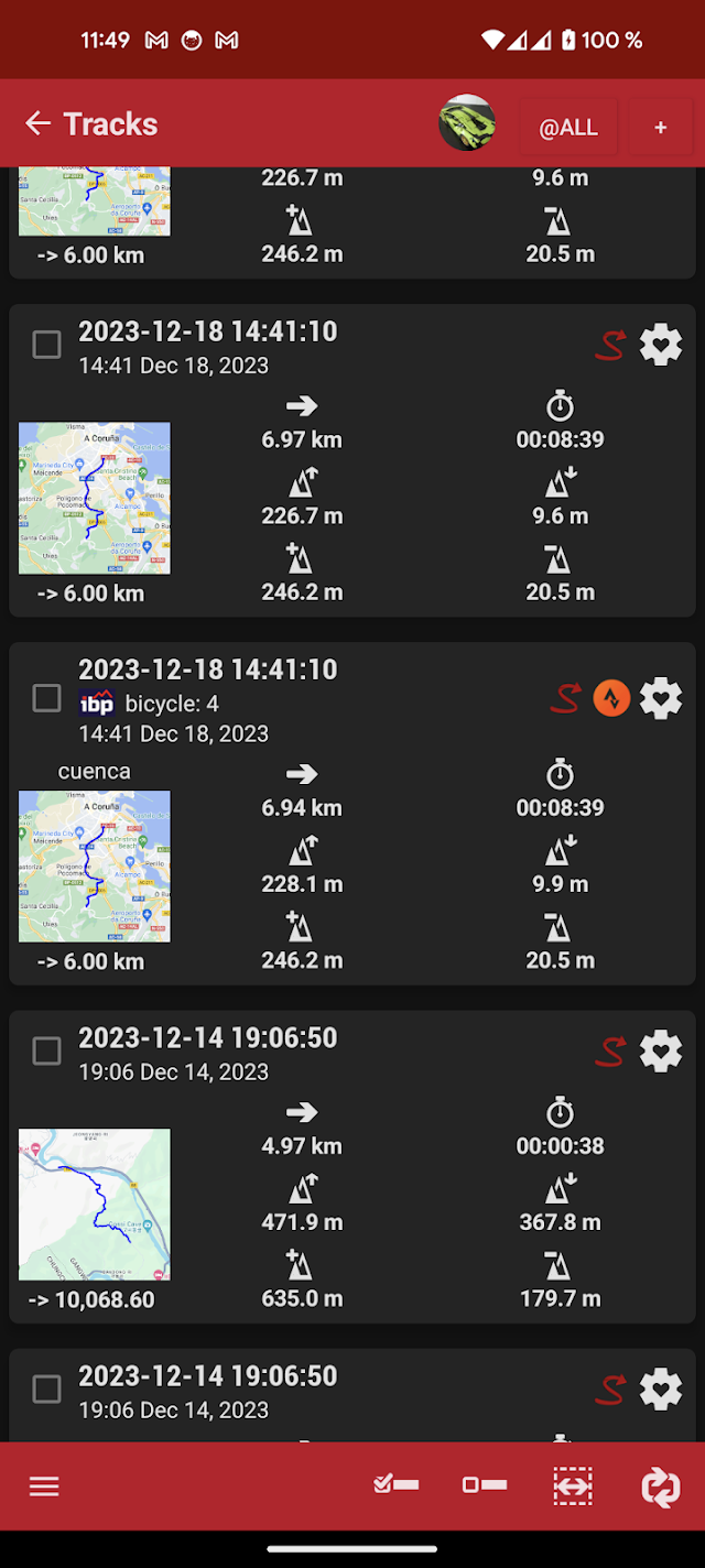 OruxMaps GP Resimleri