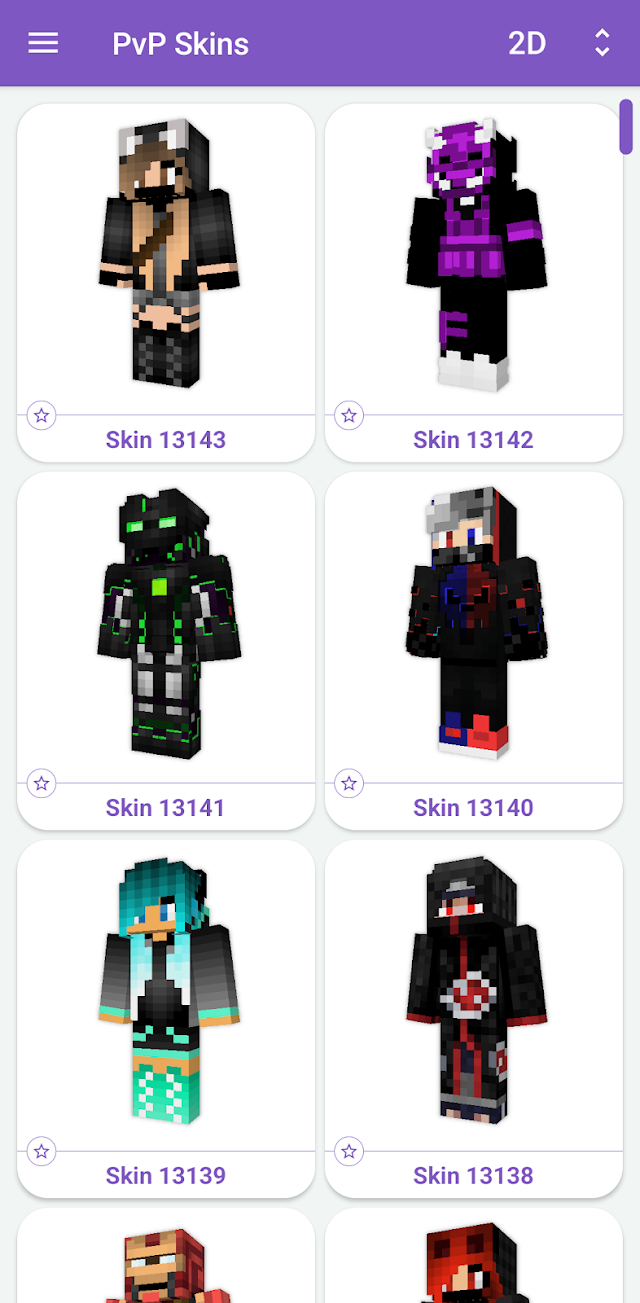 PvP Skins for Minecraft PE Resimleri