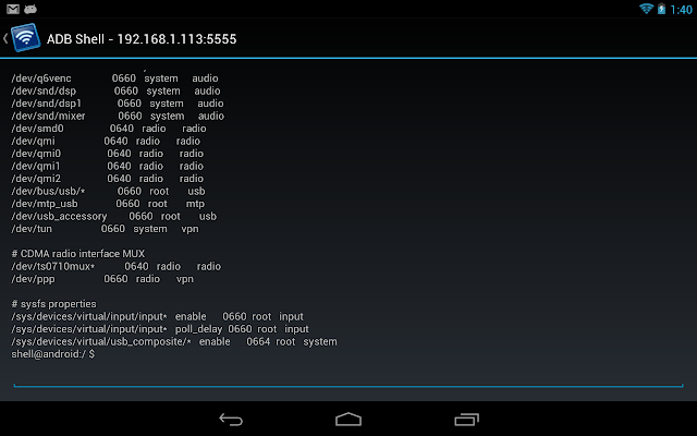 Remote ADB Shell Resimleri