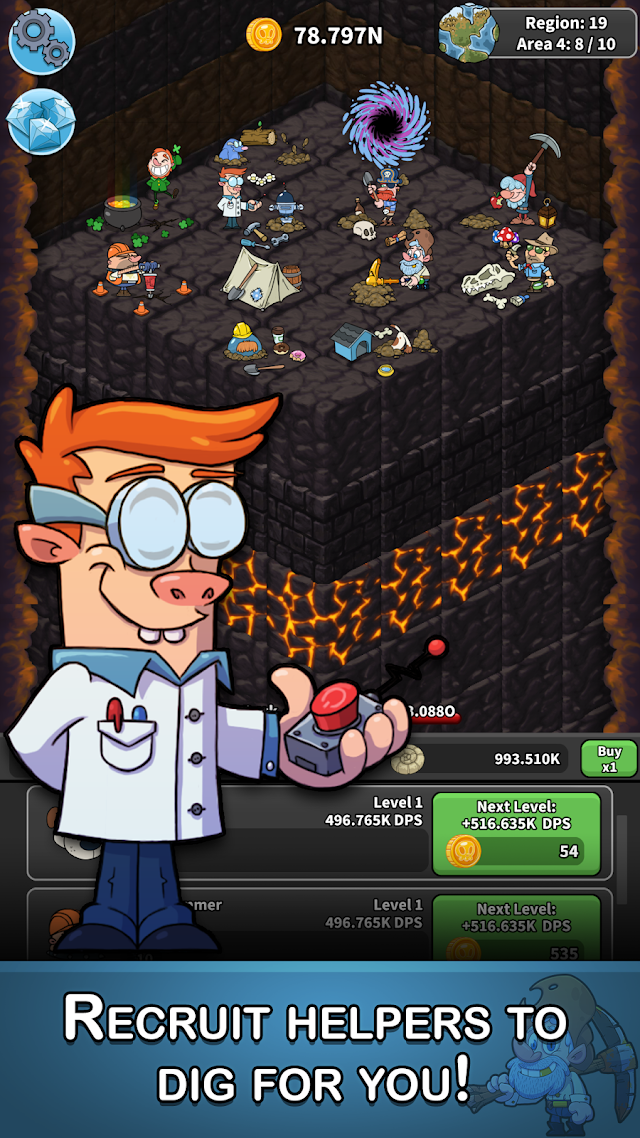 Tap Tap Dig: Idle Clicker Game Resimleri