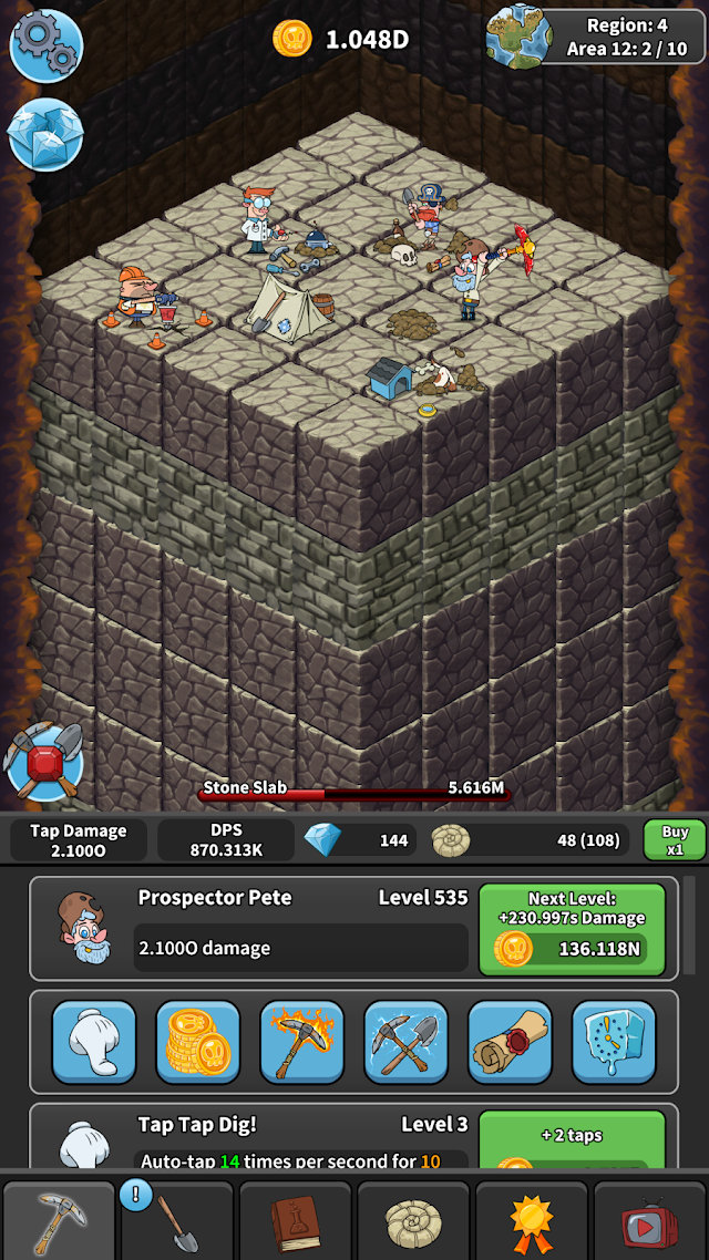 Tap Tap Dig: Idle Clicker Game Resimleri