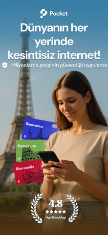 Pocket eSIM: Seyahat İnternet Resimleri