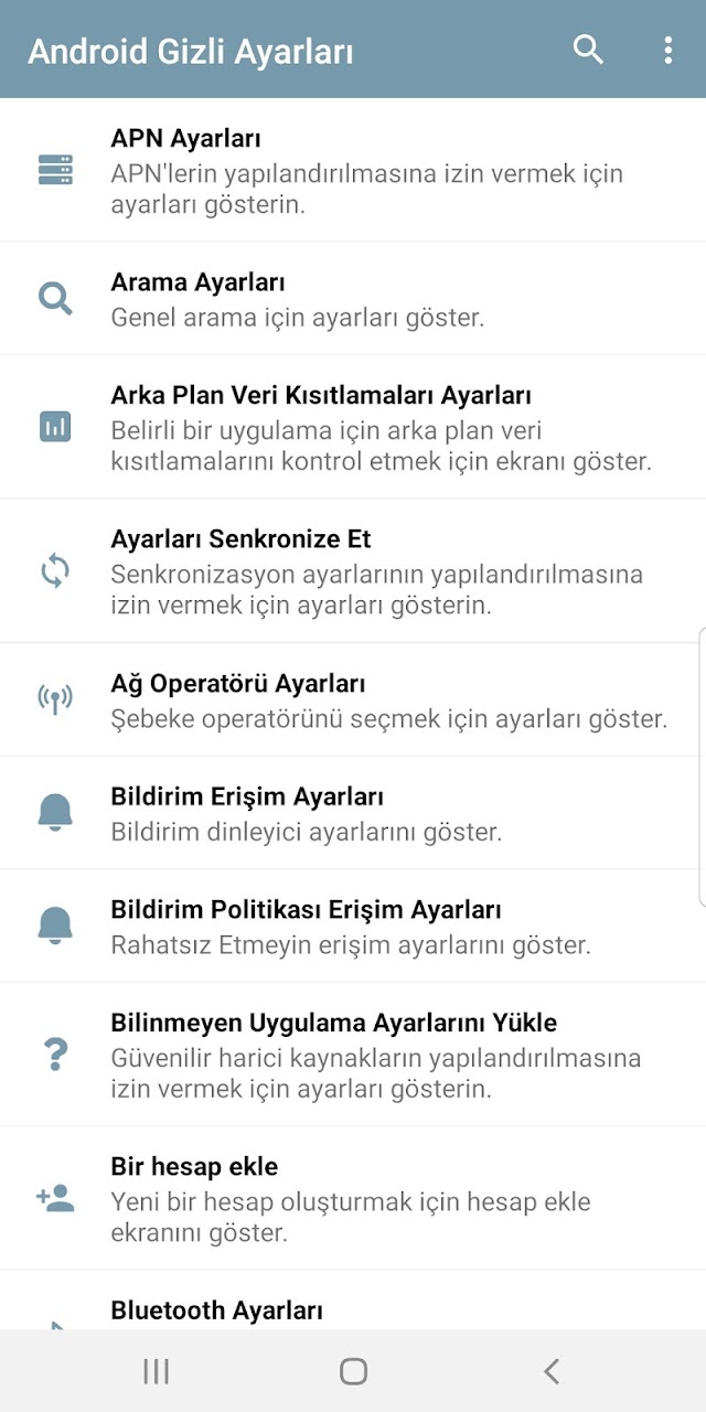 Ayarlar K�sayolu Resimleri