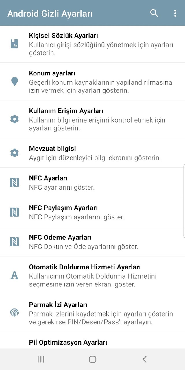Ayarlar K�sayolu Resimleri