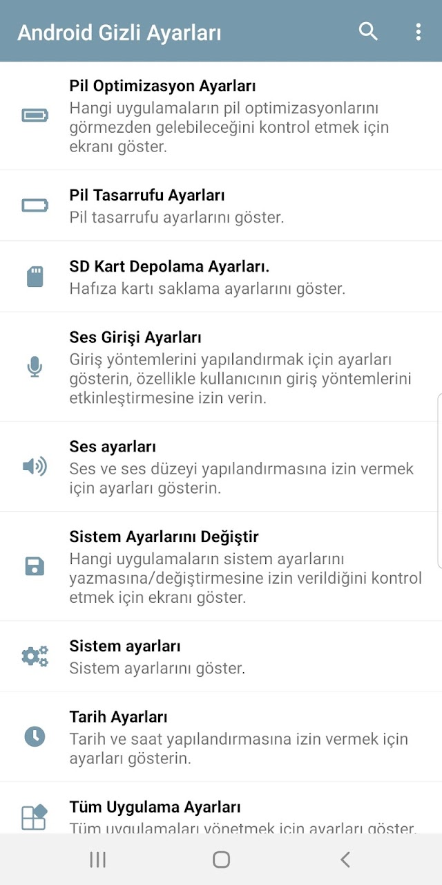 Ayarlar K�sayolu Resimleri