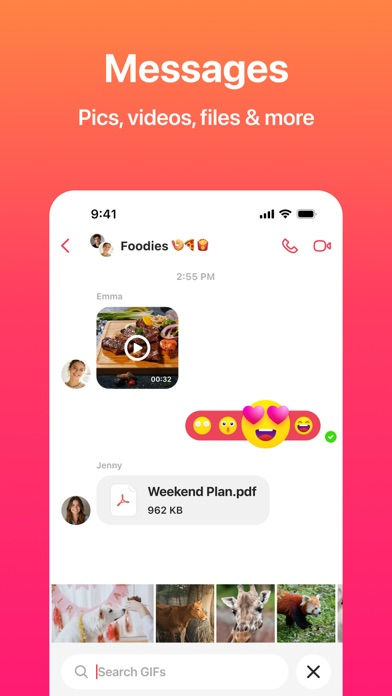 JusTalk Video Chat & Messenger Resimleri