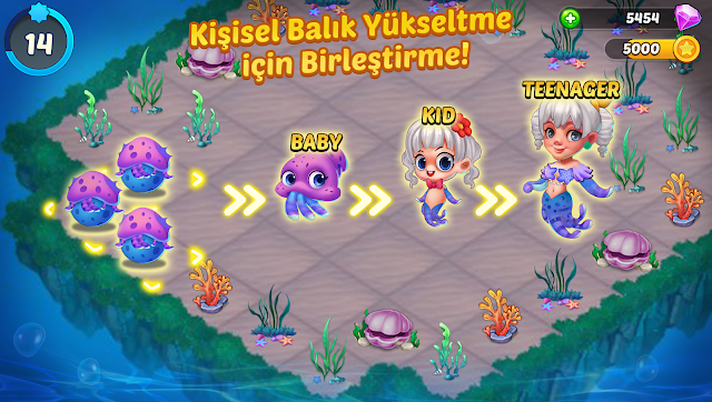 Merge Mermaids-magic puzzles Resimleri