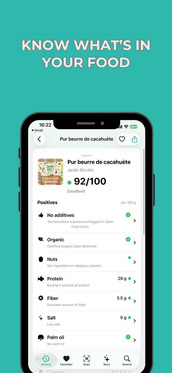 Yuca - Food & Cosmetic Scanner Resimleri