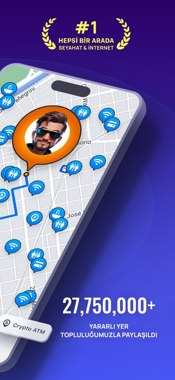 WiFi Map: �ifreler WiFi + eSIM Resimleri