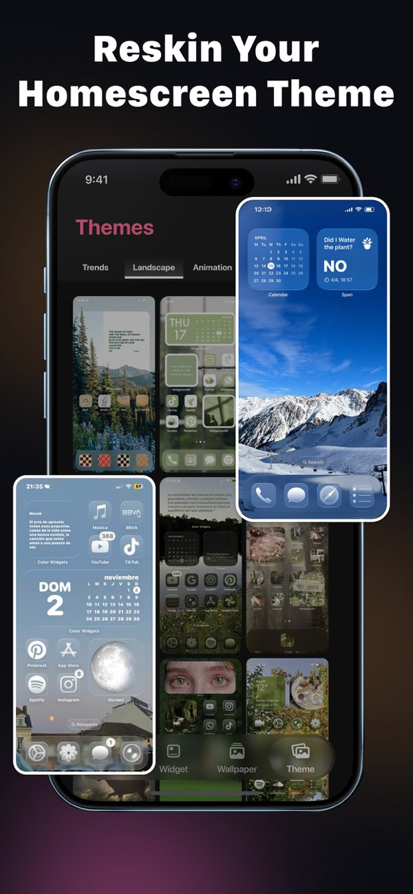 Retheme: Locket Widget, Theme Resimleri