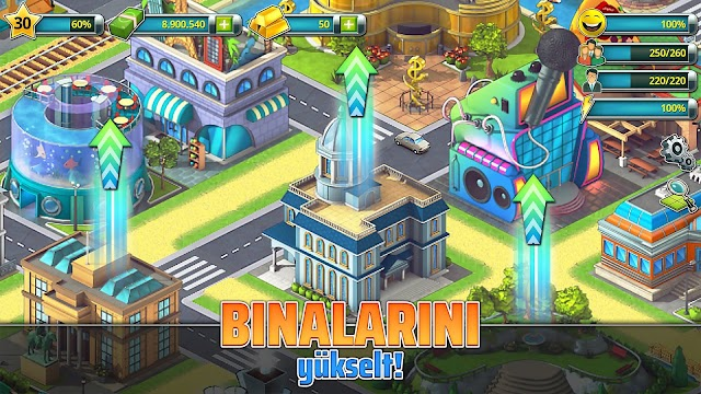 Town Building Game Tropic City Resimleri