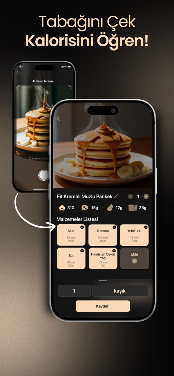 Tabak AI: Kalori & Diyet Takip Resimleri
