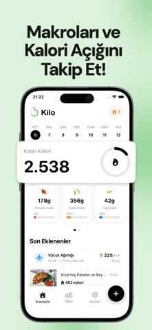 Kilo: AI Kalori Hesaplama Resimleri
