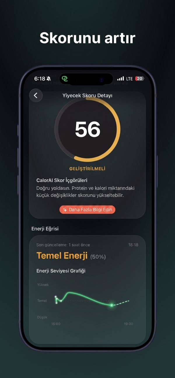 CalorAI: AI Kalori Sayacı Resimleri