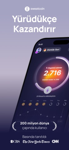 Sweatcoin Ad�m Sayar Pedometre Resimleri