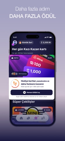 Sweatcoin Ad�m Sayar Pedometre Resimleri