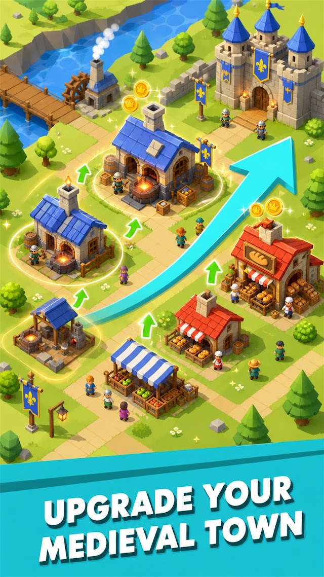 Idle Medieval Town - Tycoon Resimleri