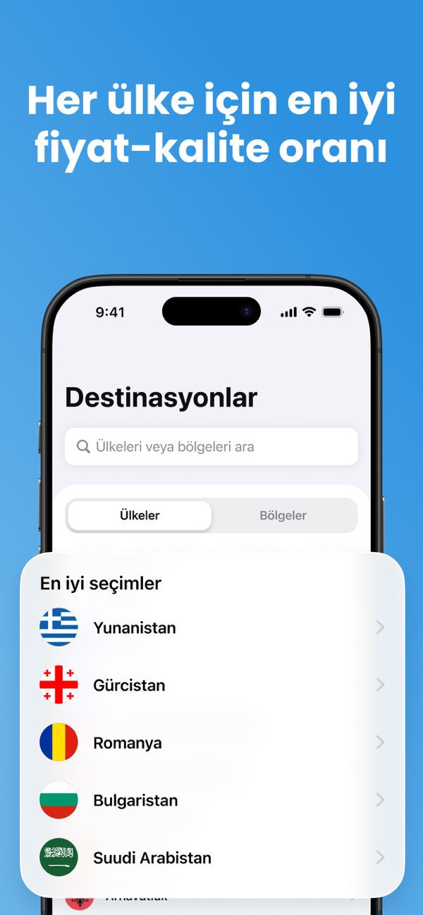 eSim Mobile Travel: e Sim App Resimleri