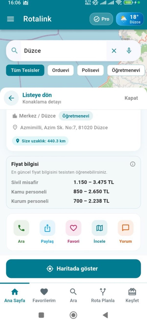 Rotalink: Kamu Seyahat Rehberi Resimleri