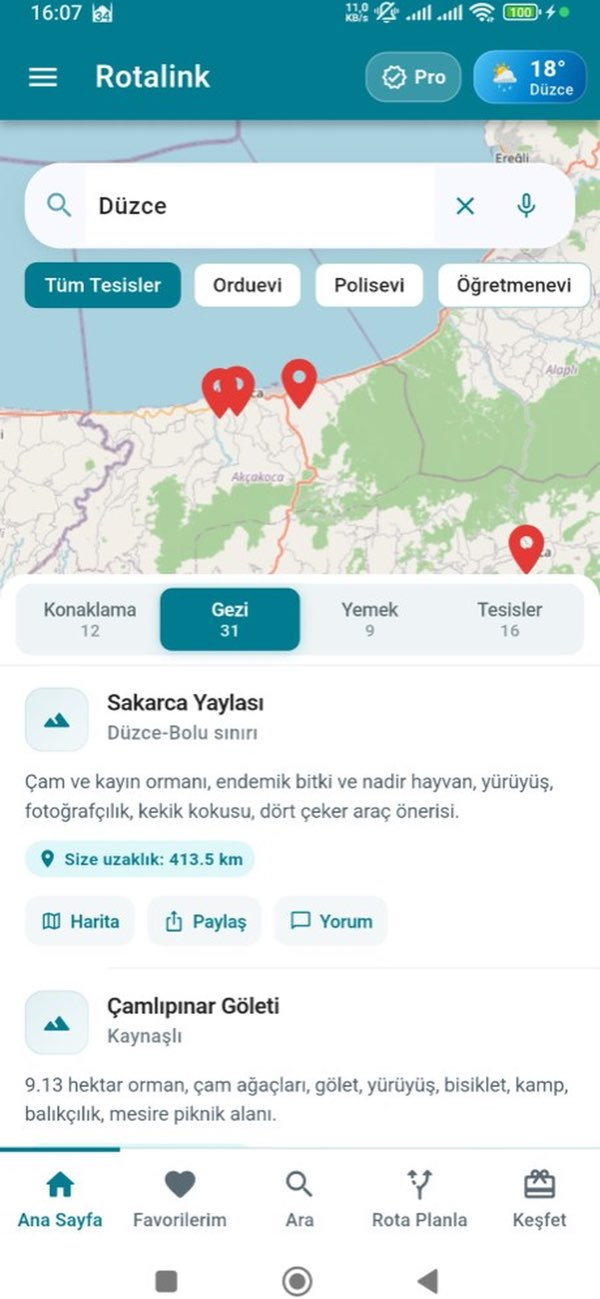 Rotalink: Kamu Seyahat Rehberi Resimleri