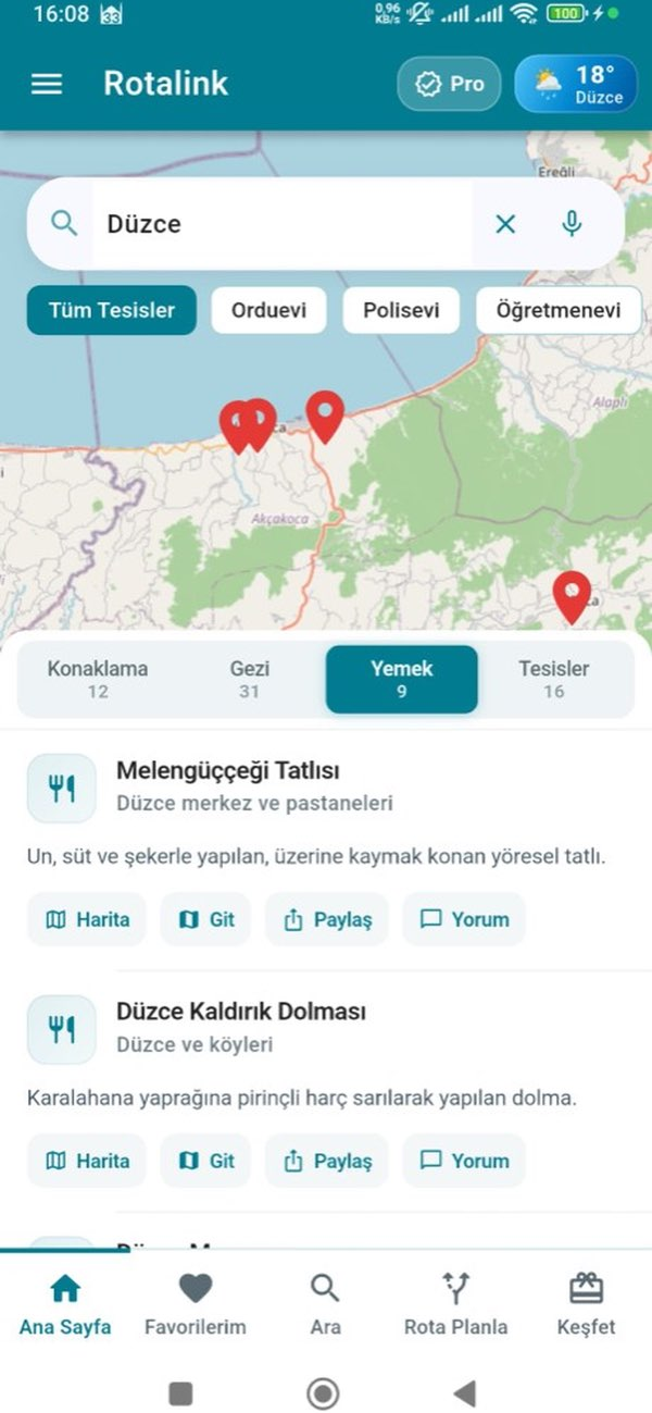 Rotalink: Kamu Seyahat Rehberi Resimleri