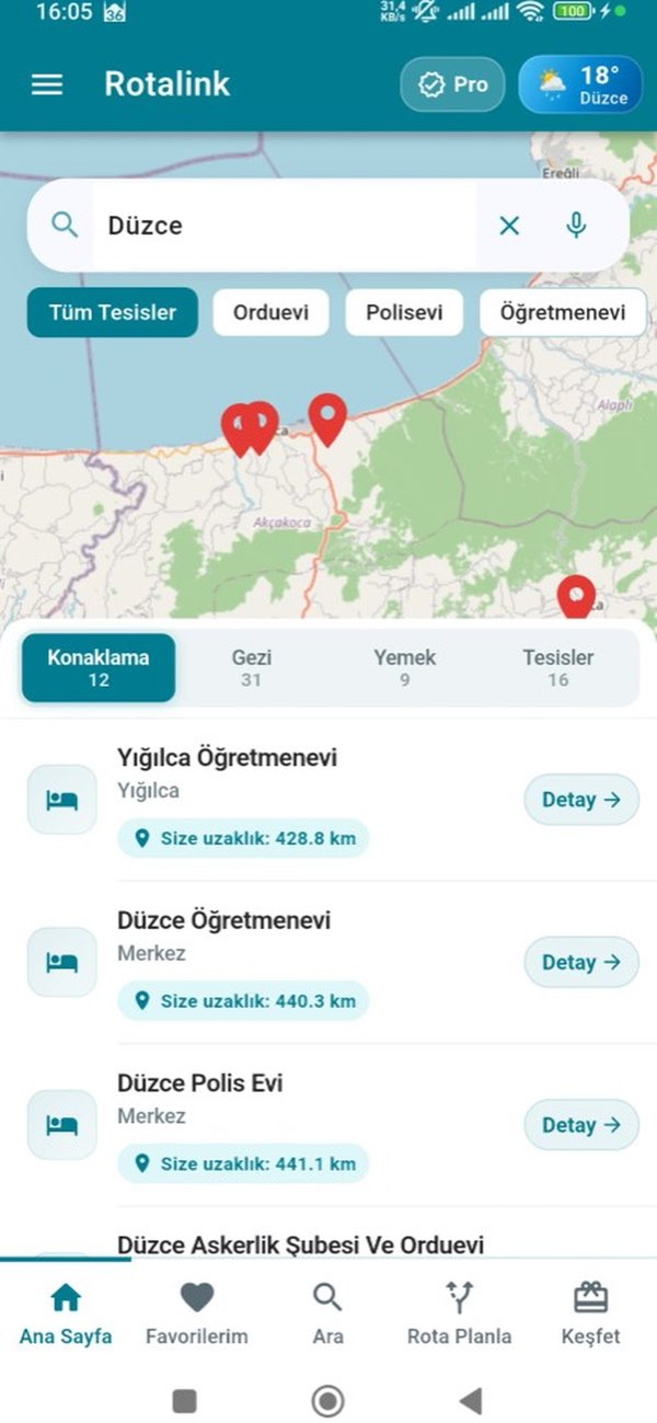 Rotalink: Kamu Seyahat Rehberi Resimleri